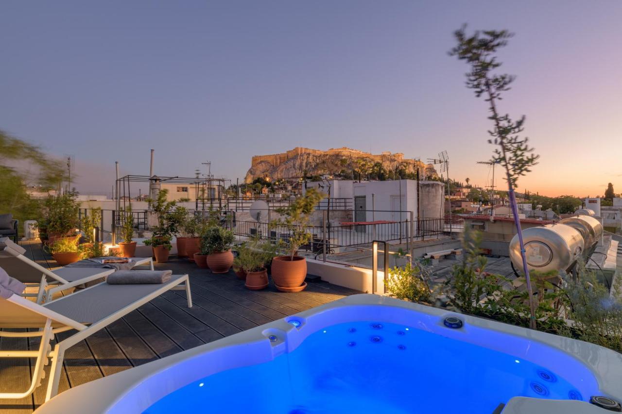 Meno Suite With Private Terrace - Jaccuzzi, Acropolis View Athene Buitenkant foto
