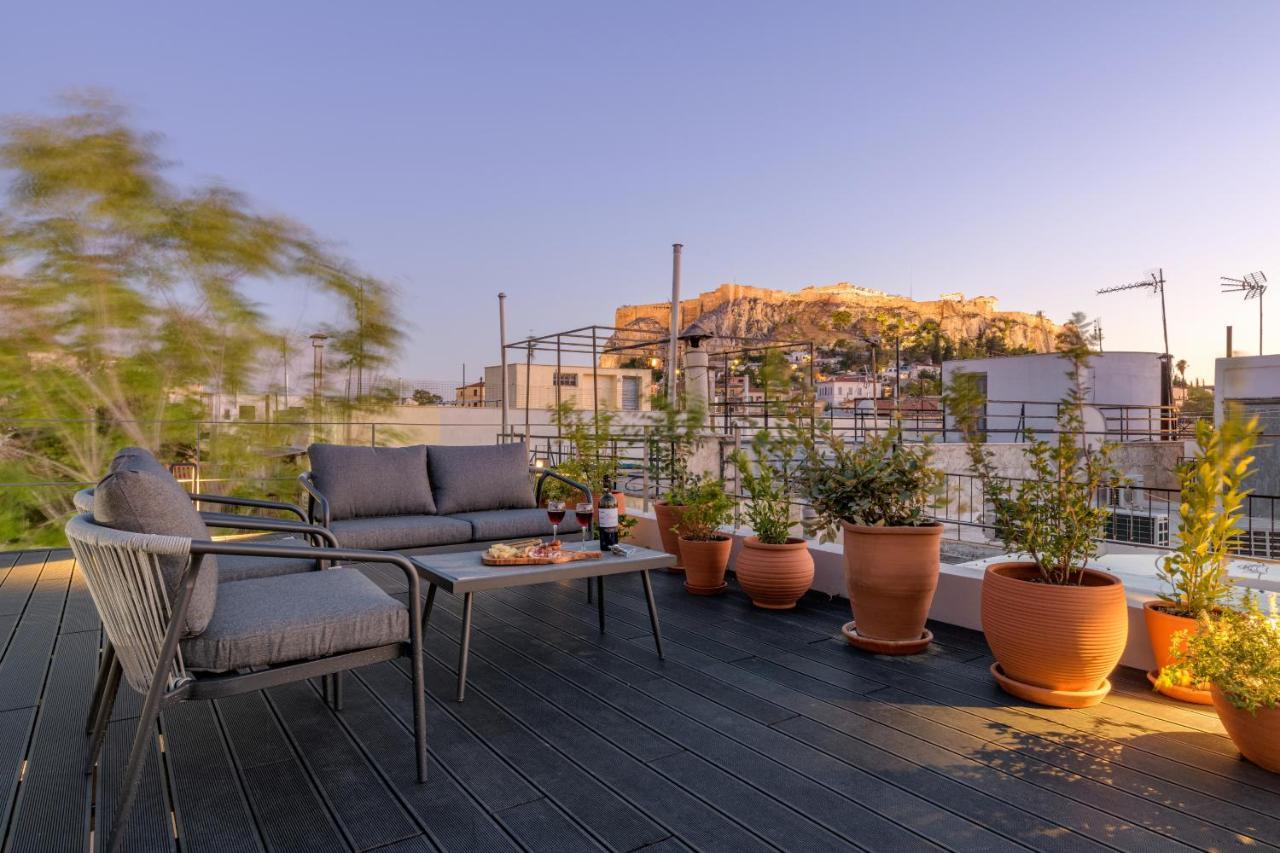 Meno Suite With Private Terrace - Jaccuzzi, Acropolis View Athene Buitenkant foto