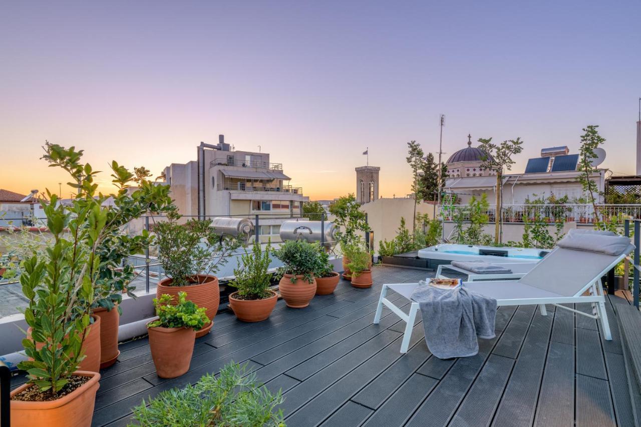 Meno Suite With Private Terrace - Jaccuzzi, Acropolis View Athene Buitenkant foto